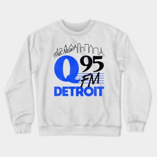 Retro Q 95 FM / 90s Detroit Radio Station Crewneck Sweatshirt